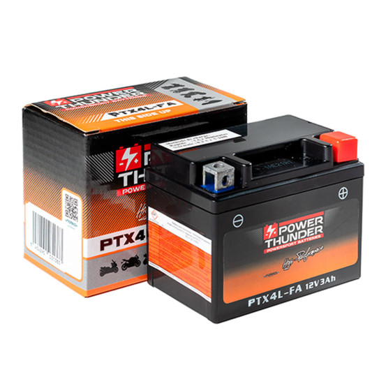 Batterie moto 12v POWER THUNDER YTX4L FA