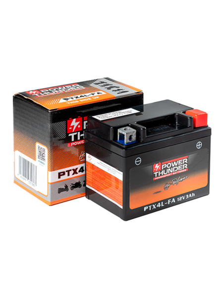 Batterie moto 12v POWER THUNDER YTX4L FA