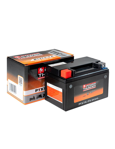 Batterie moto 12v POWER THUNDER YTX7A FA