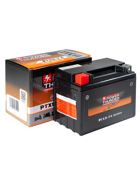 Batterie moto 12v POWER THUNDER YTX9 FA