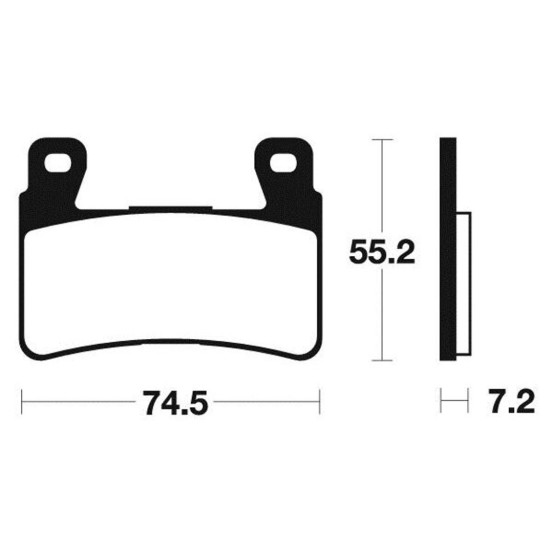 Plaquettes de frein avant TECNIUM MTR 401