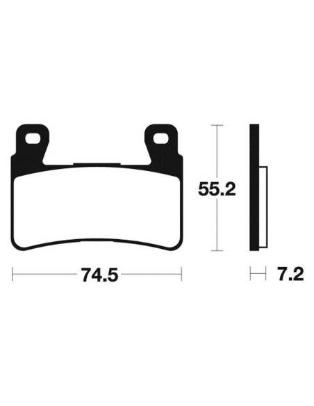 Plaquettes de frein avant TECNIUM MTR 401