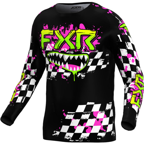 Maillot cross enfant FXR 2025 Clutch Noir Gromlin