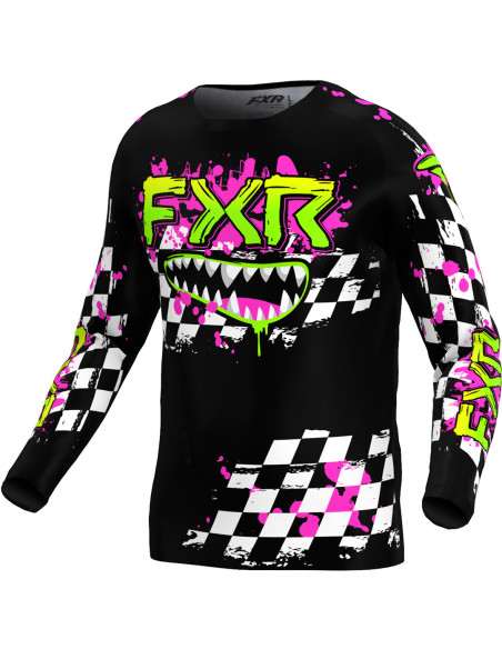 Maillot cross enfant FXR 2025 Clutch Noir Gromlin