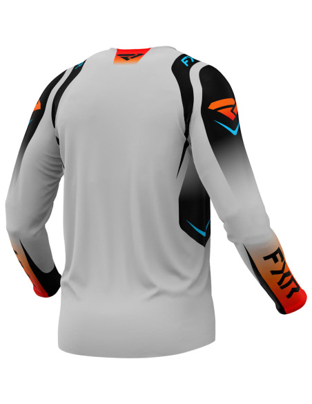 Maillot cross FXR 2025 Clutch Pro Gris Bleu Orange