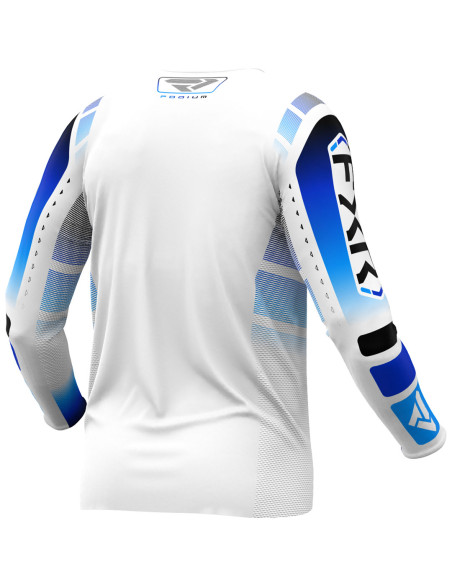 Maillot cross FXR 2025 Podium Blanc Bleu