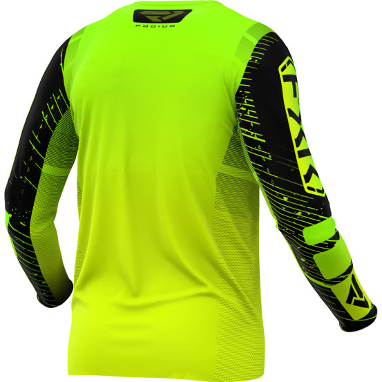 Maillot cross FXR 2025 Podium Lime Fluo Noir