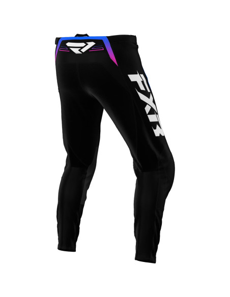 Pantalon cross enfant FXR 2025 Clutch Noir Bleu Rose