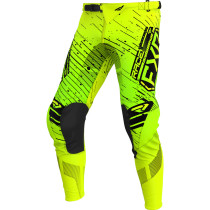 Pantalon cross enfant FXR 2025 Podium Lime Fluo Noir