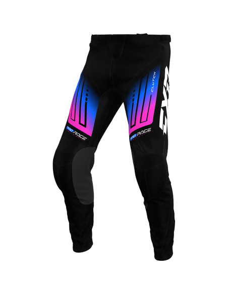 Pantalon cross FXR 2025 Clutch Noir Bleu Rose