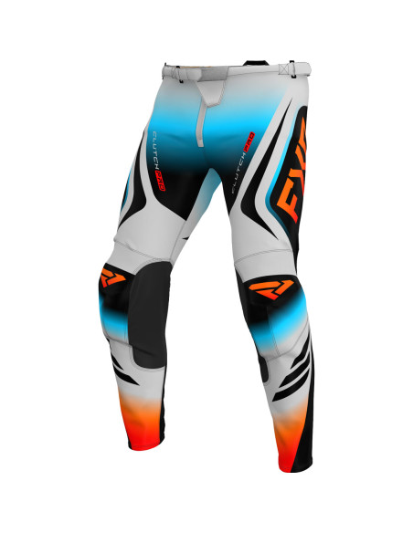 Pantalon cross FXR 2025 Clutch Pro Gris Bleu Orange