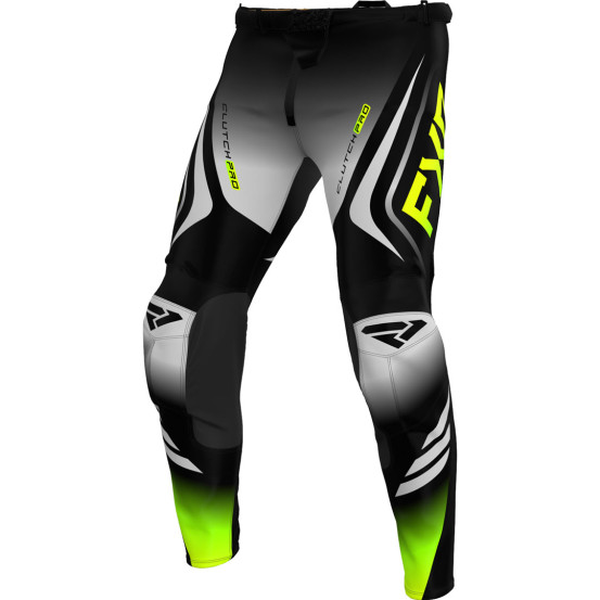 Pantalon cross FXR 2025 Clutch Pro Noir Gris Jaune Fluo