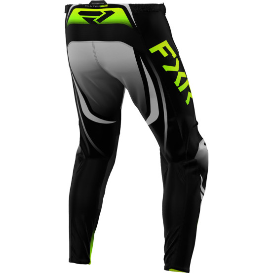 Pantalon cross FXR 2025 Clutch Pro Noir Gris Jaune Fluo