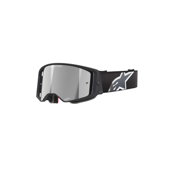 Masque cross Alpinestars Supertech Corp - Noir Gris écran iridium Argent
