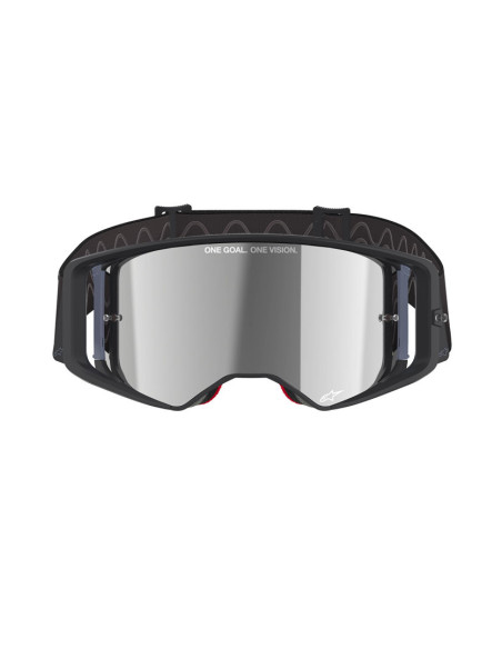 Masque cross Alpinestars Supertech Corp - Noir Gris écran iridium Argent
