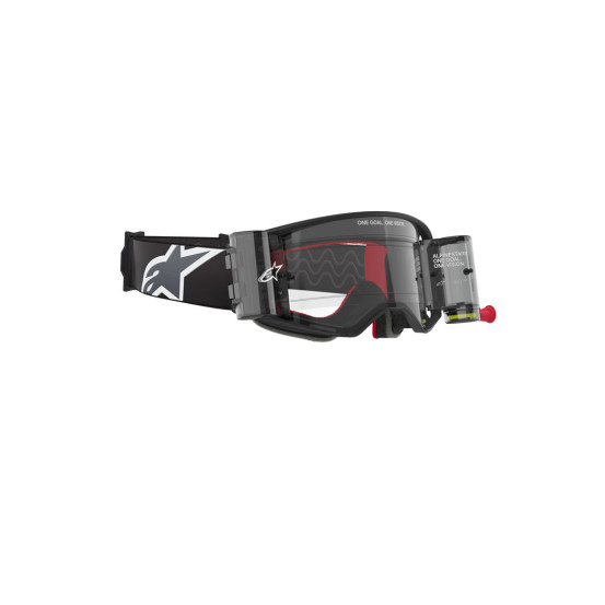 Masque cross Alpinestars Supertech Corp Roll-Off - Noir Gris écran clair