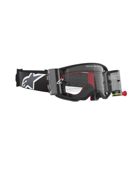 Masque cross Alpinestars Supertech Corp Roll-Off - Noir Gris écran clair