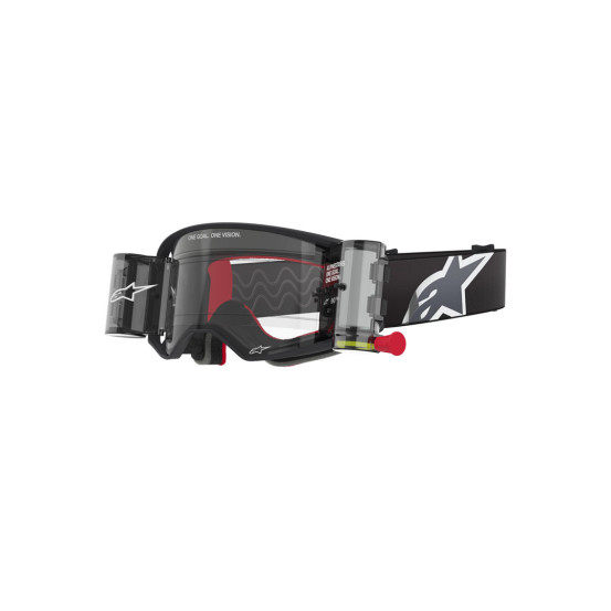 Masque cross Alpinestars Supertech Corp Roll-Off - Noir Gris écran clair