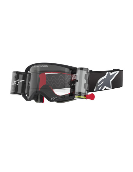 Masque cross Alpinestars Supertech Corp Roll-Off - Noir Gris écran clair