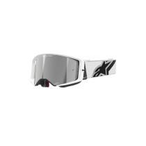 Masque cross Alpinestars Supertech Corp - Blanc écran iridium Argent 2