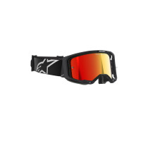 Masque cross Alpinestars Vision 8 Corp - Noir écran iridium Rouge