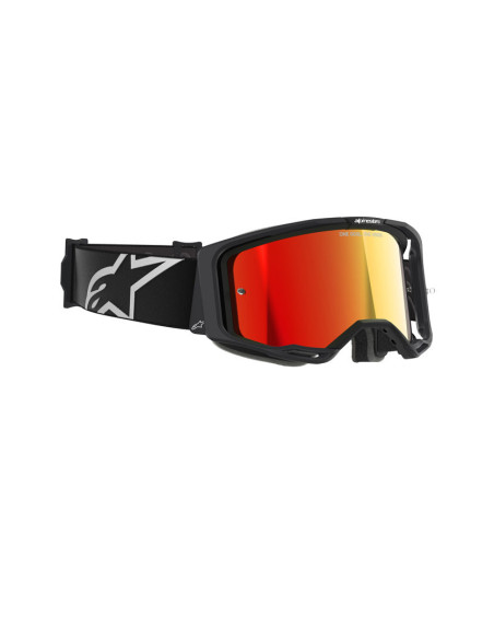 Masque cross Alpinestars Vision 8 Corp - Noir écran iridium Rouge