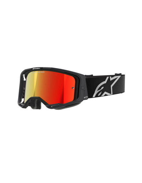 Masque cross Alpinestars Vision 8 Corp - Noir écran iridium Rouge