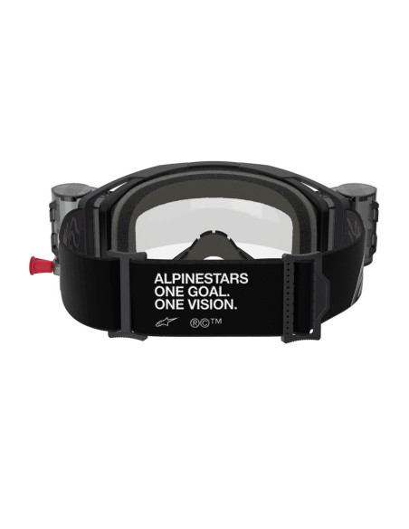 Masque cross Alpinestars Vision 8 Corp Roll-Off - Noir écran clair