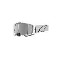 Masque cross Alpinestars Vision 8 Corp - Blanc écran iridium Argent 2