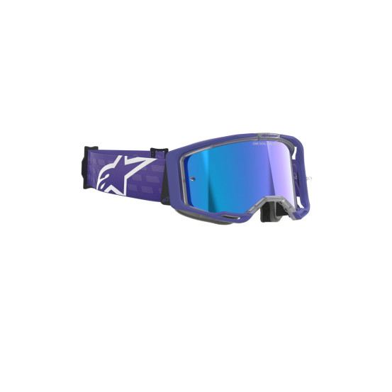 Masque cross Alpinestars Vision 8 Corp - Violet écran iridium Bleu