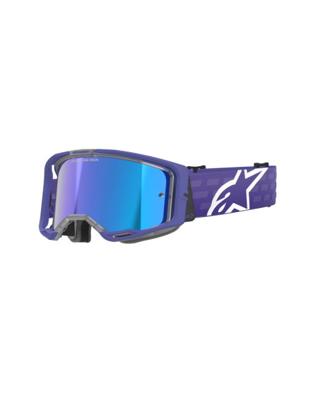 Masque cross Alpinestars Vision 8 Corp - Violet écran iridium Bleu