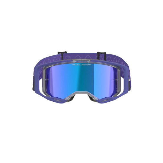 Masque cross Alpinestars Vision 8 Corp - Violet écran iridium Bleu