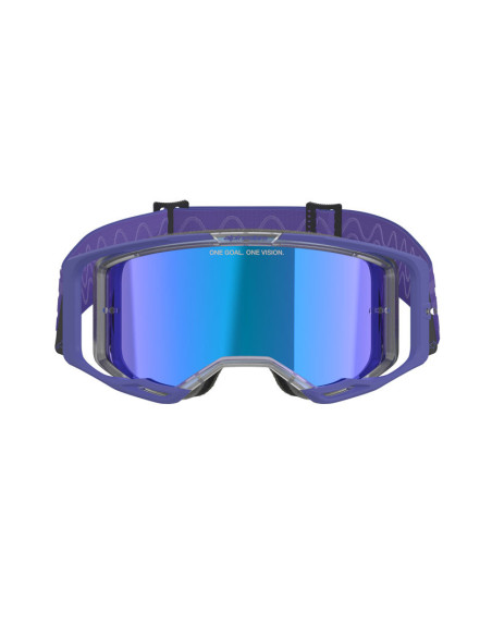 Masque cross Alpinestars Vision 8 Corp - Violet écran iridium Bleu