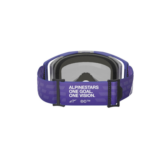 Masque cross Alpinestars Vision 8 Corp - Violet écran iridium Bleu
