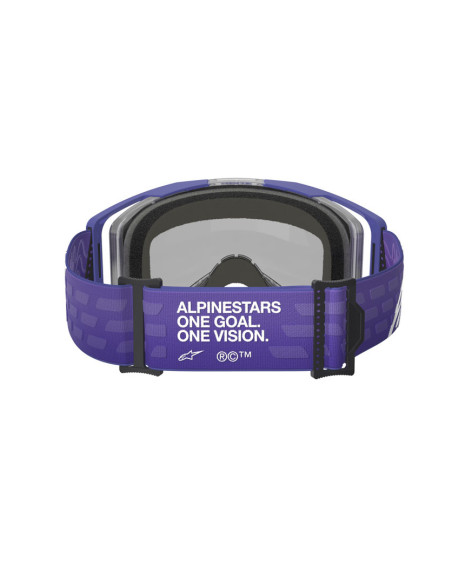 Masque cross Alpinestars Vision 8 Corp - Violet écran iridium Bleu