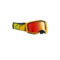 Masque cross Alpinestars Vision 8 Corp - Jaune Rose écran iridium Rouge