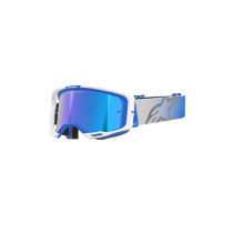 Masque cross Alpinestars Vision 8 Corp - Bleu Blanc écran iridium Bleu 2