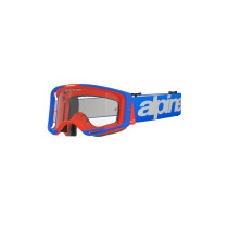Masque cross Alpinestars Vision 8 Wordmark - Bleu Orange écran clair 2