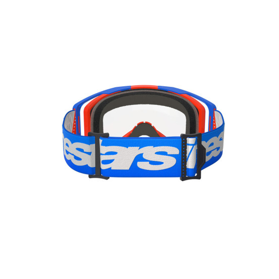 Masque cross Alpinestars Vision 8 Wordmark - Bleu Orange écran clair