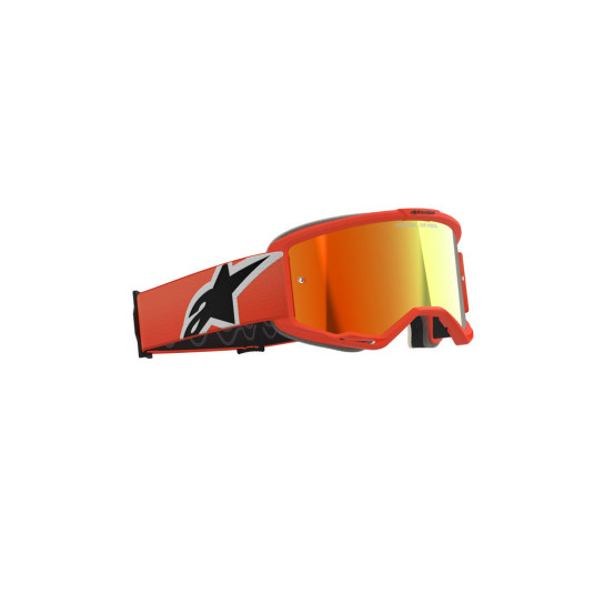 Masque cross Alpinestars Vision 5 Corp - Orange écran iridium Rouge