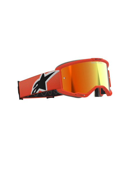 Masque cross Alpinestars Vision 5 Corp - Orange écran iridium Rouge