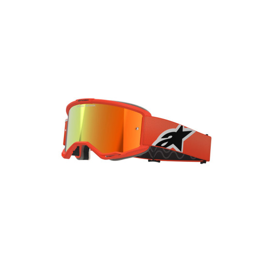 Masque cross Alpinestars Vision 5 Corp - Orange écran iridium Rouge