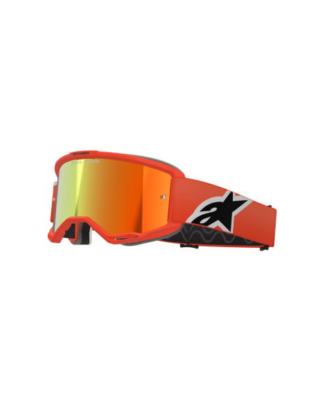 Masque cross Alpinestars Vision 5 Corp - Orange écran iridium Rouge