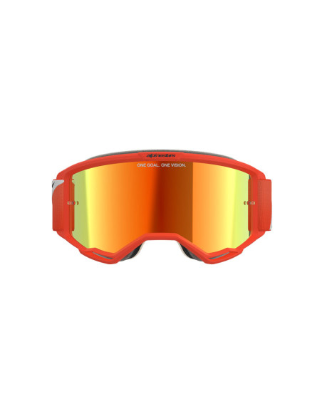 Masque cross Alpinestars Vision 5 Corp - Orange écran iridium Rouge