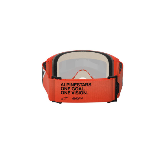 Masque cross Alpinestars Vision 5 Corp - Orange écran iridium Rouge
