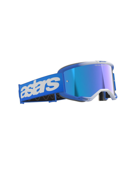 Masque cross Alpinestars Vision 5 Blaze - Bleu écran iridium Bleu