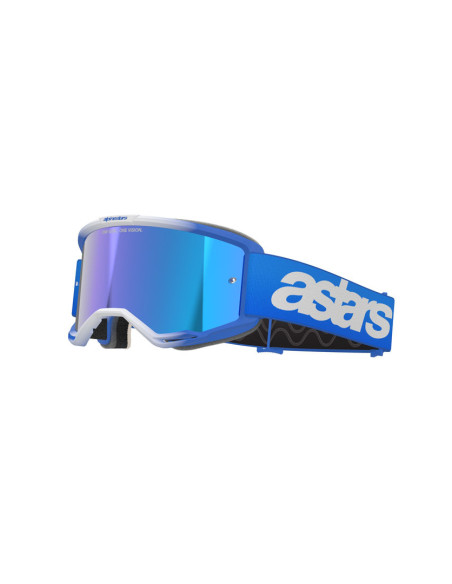 Masque cross Alpinestars Vision 5 Blaze - Bleu écran iridium Bleu