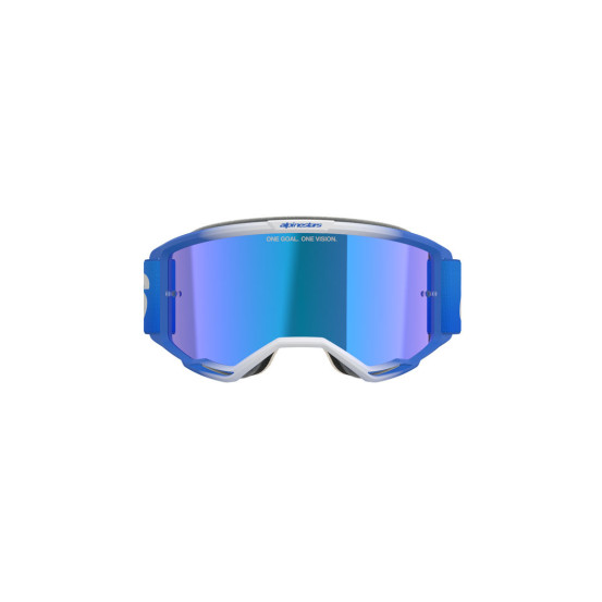 Masque cross Alpinestars Vision 5 Blaze - Bleu écran iridium Bleu