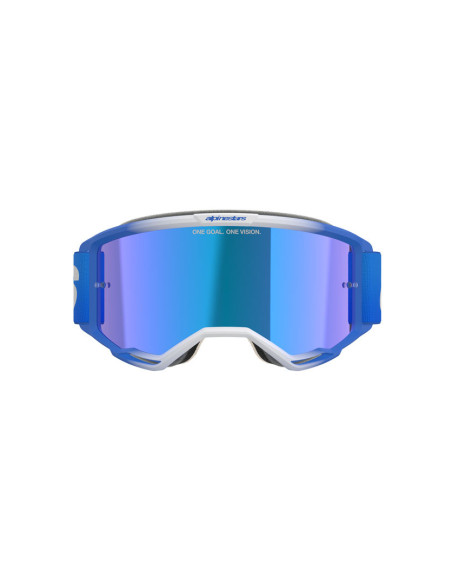 Masque cross Alpinestars Vision 5 Blaze - Bleu écran iridium Bleu