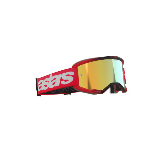 Masque cross Alpinestars Vision 5 Blaze - Rouge écran iridium Or